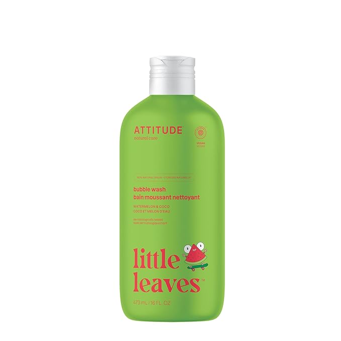 Attitude Bubble Wash for Kids, EWG Verified Bubble Bath, Hair Shampoo and Body by ATTITUDE