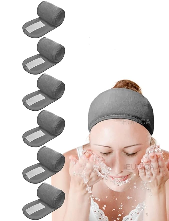 EUICAE Hair Wrap Headband, 6 Pack Non-slip Stretchable Washable Makeup Headband by EUICAE