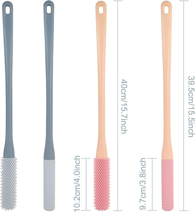 OWIIZI Toe Cleaning Brush 15.7" Foot Scrubber in Shower - Image 6