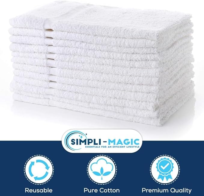 Simpli-Magic Cotton Hand Towels 16"x27" – Soft Towels - Image 2