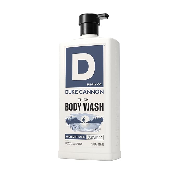 Duke Cannon THICK Body Wash for Men, Midnight Swim, Deep Cleansing & Hydrating - Image 4