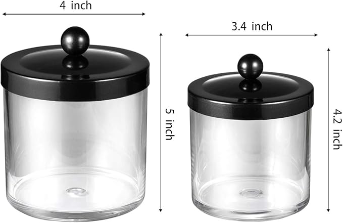 SheeChung 2-Pack Plastic Apothecary Jars - Image 5