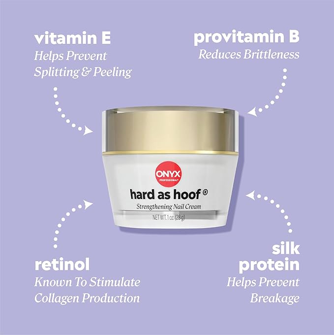 Onyx Professional Hard as Hoof Nail Strengthening Cream, Shea Butter Scent - Image 4