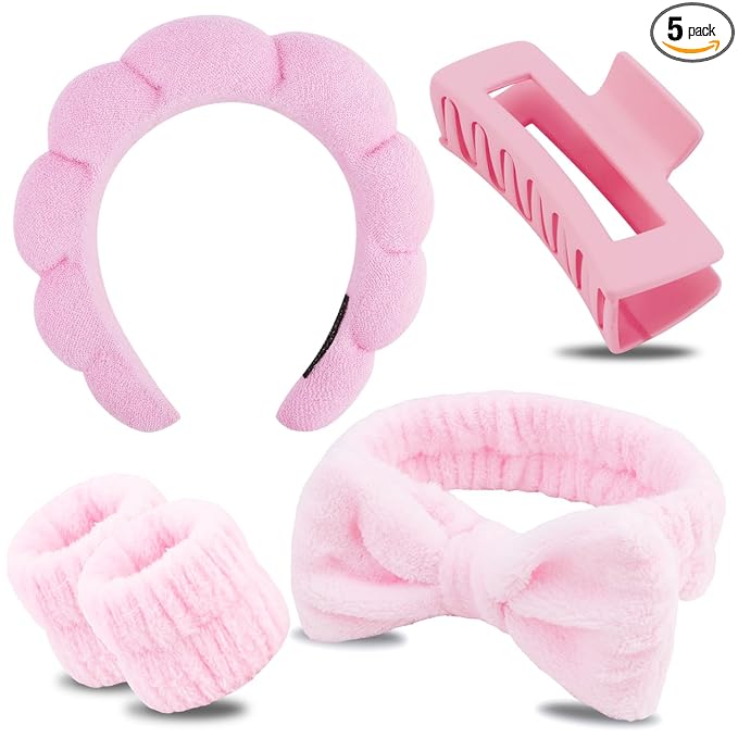 Chanaco Spa Headband, Makeup Accessory, Face Washing Wrist Bands, Teen Girl by Chanaco