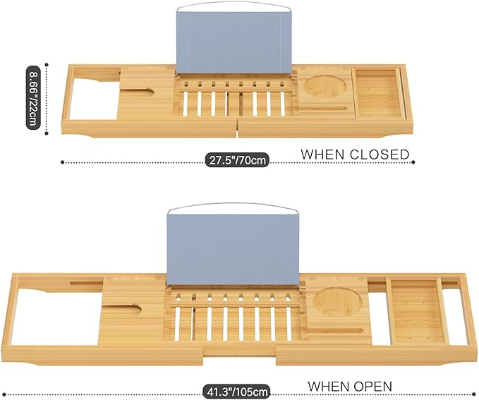 Sen Yi Bao Luxury Bamboo Bathtub Tray - Image 2