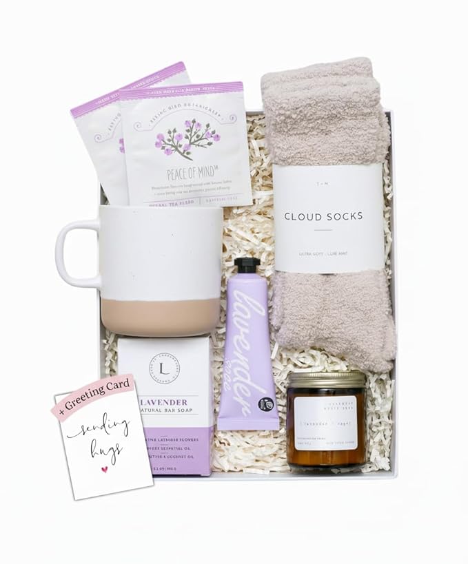 Unboxme Luxury Lavender Spa Gift Set – Relaxation Gift Basket & Care Package by Unboxme
