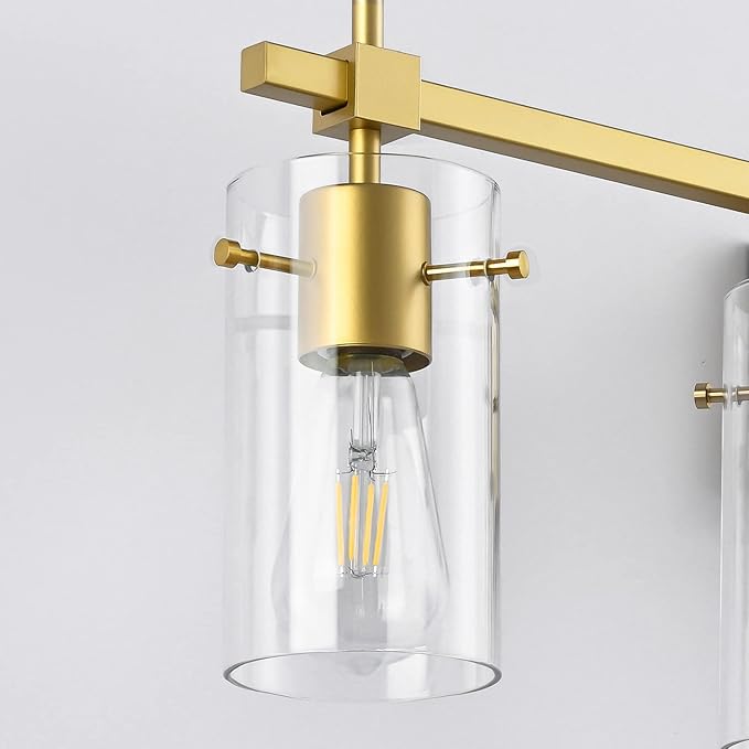 SOLFART Gold 3 Lights Bathroom Light Fixtures - Image 4
