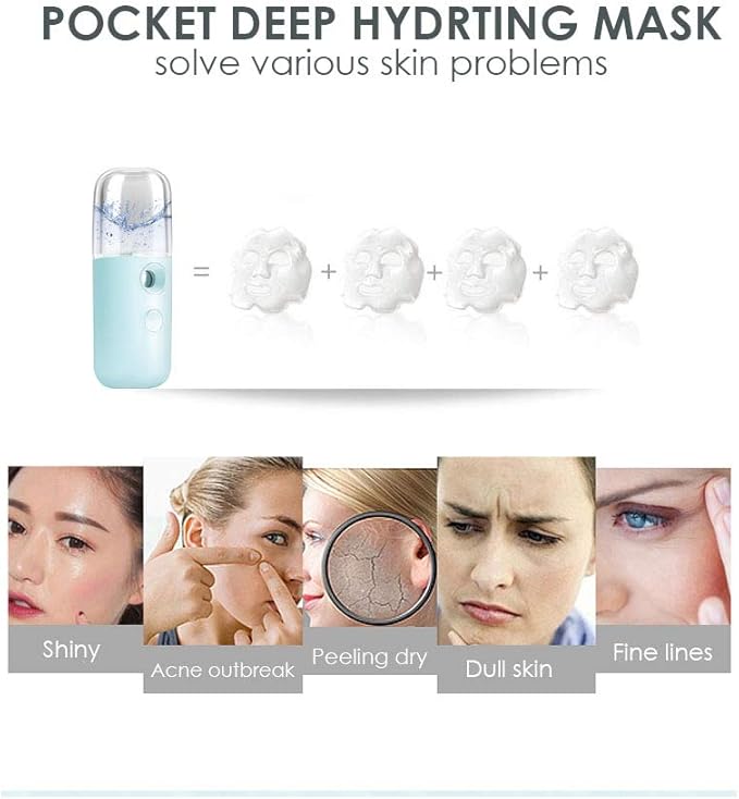GIVERARE 2 Pack Nano Facial Steamer, Handy Mini Mister, USB Rechargeable Mist - Image 5