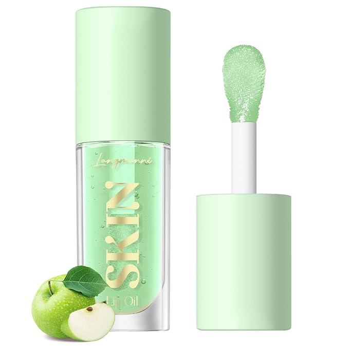LANGMANNI Moisturizing Lip Oil, No-Sticky Lip Gloss Lip Balm Lip Care, Fruit by LANGMANNI