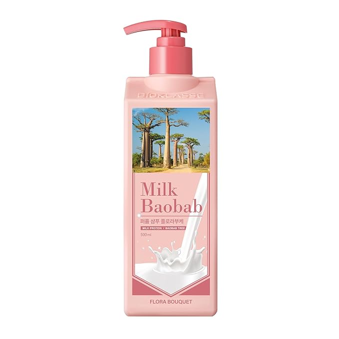 Milk Baobab Hydrating Shampoo, Nourishing Korean Hair Care, Long-Lasting Flora - Image 2