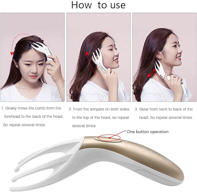Electric Head Massager Neck Massage Octopus Scalp Stress Relax Spa Therapy - Image 4