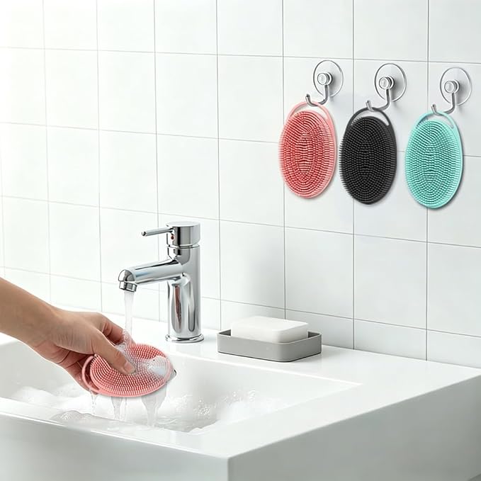 Silicone Body Scrubber 6 Pack Silicone Loofah Exfoliating Body Scrubber Soft - Image 5