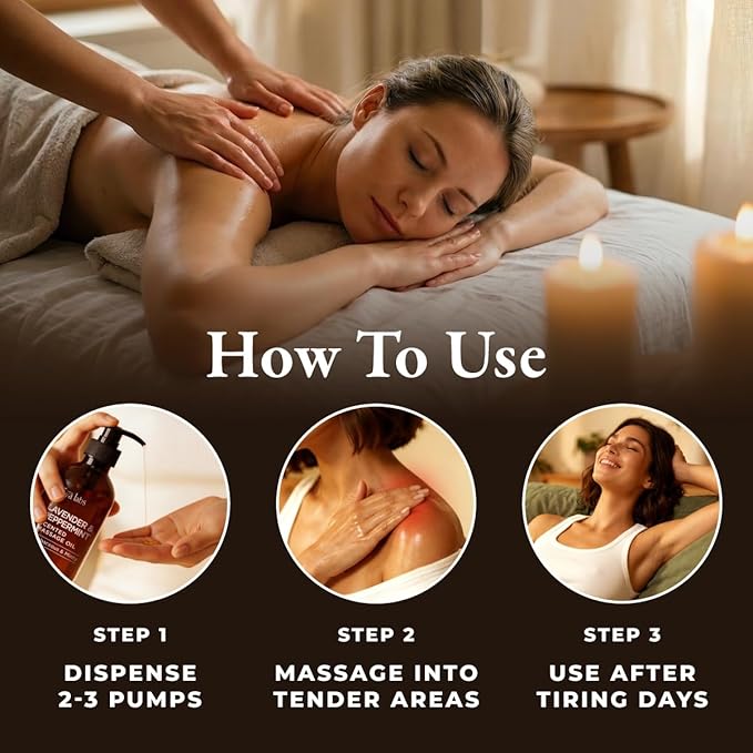 Gya Labs Lavender & Peppermint Massage Oil - Image 4