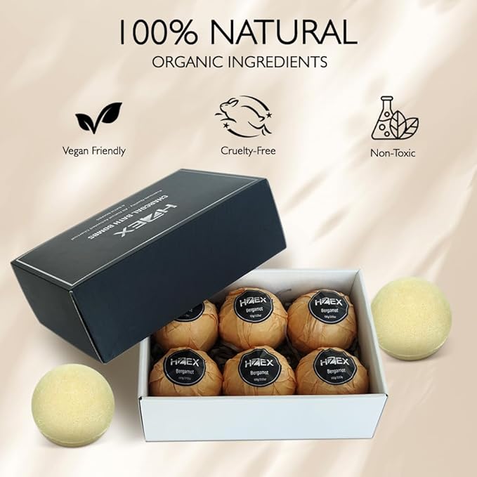 HZEX Charcoal Activated Bath Bombs - Image 3