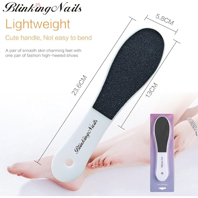 Foot File, Foot Callus Remover Professional Sandpaper Pedicure Tools Double - Image 2