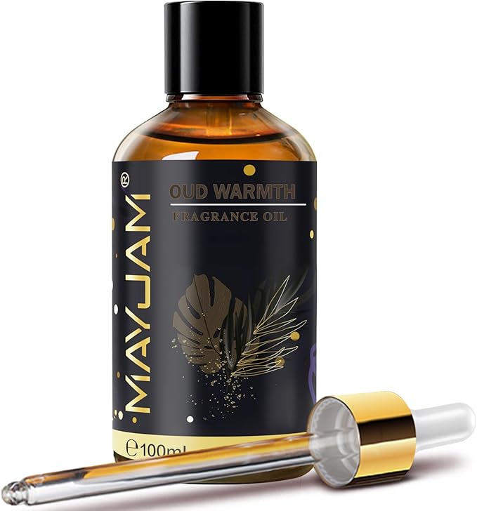 Oud Warmth Fragrance Oil Essential Oil, MAYJAM 3.38FL.OZ Oud Warmth Oil by MAYJAM