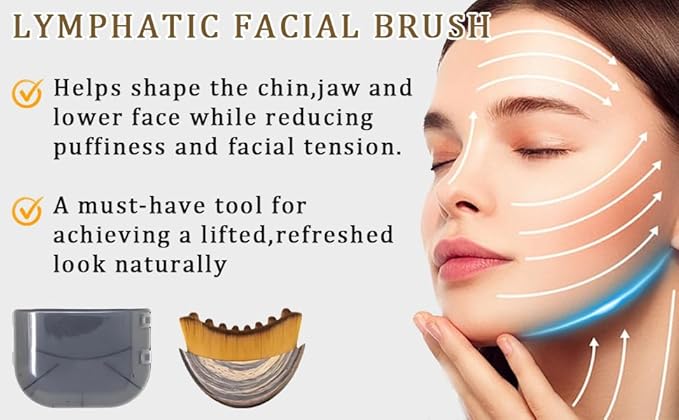 New Lymphatic Contour Face Brush, Lymphatic Drainage Massager - Image 3