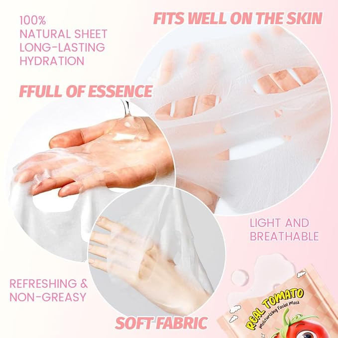 Kaely 10 Pack Fruit Face Masks for Kids, Kids Face Mask Spa Day Kit Supplies - Image 4