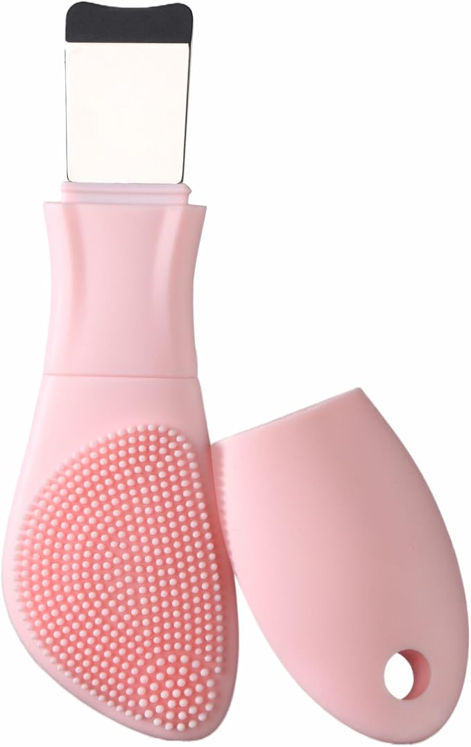 Blackhead Remover & Silicone Face Scrubber, Face Spatula, Facial Cleansing Brush by YEADMAL