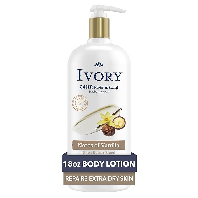 Ivory Hand & Body Lotion, 24hr Moisturizing, Repairs Extra Dry Skin, All Day by Ivory
