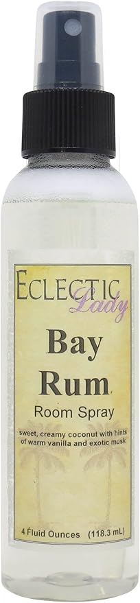 Bay Rum Room Spray, 8 Ounces, No Artificial Colors, or Preservatives by EclecticLady