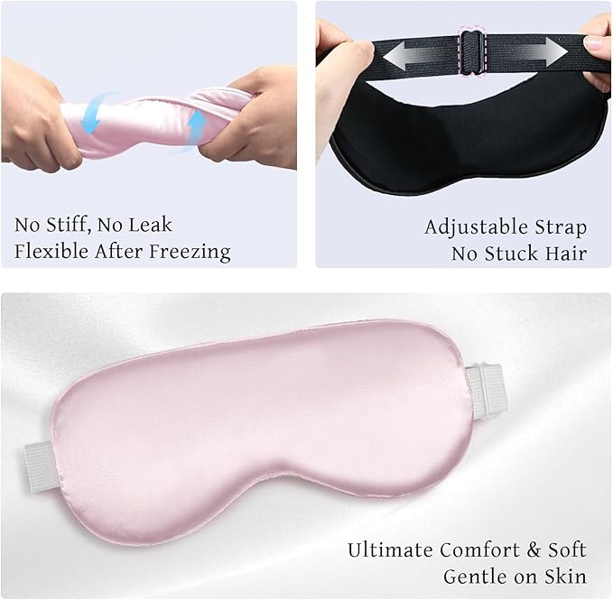 Cooling Eye Mask for Sleeping Migraine Headache Relief Mask Gel Cold Compress - Image 8