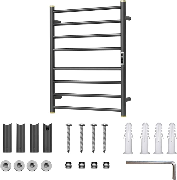 Electric Towel Warmer Rack, Heating Towel Warmer, Timer & Temperature Control - Image 7