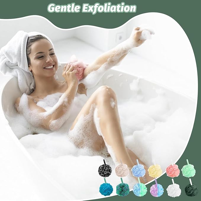 Amazerbst loofah, 6 Pack Shower loofah loofah Sponge, Bath Sponge Body Scrubber - Image 3