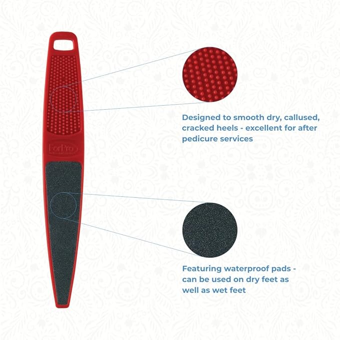 ForPro Professional Collection Red Panda Foot File, 60/100 Grit, Double-Sided - Image 3
