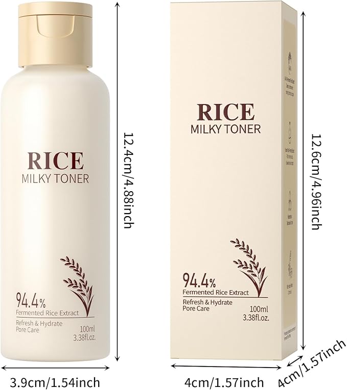 Milky Rice Toner for Face, Rice Toner Korean Facial Deep Hydrating Toners - Image 9