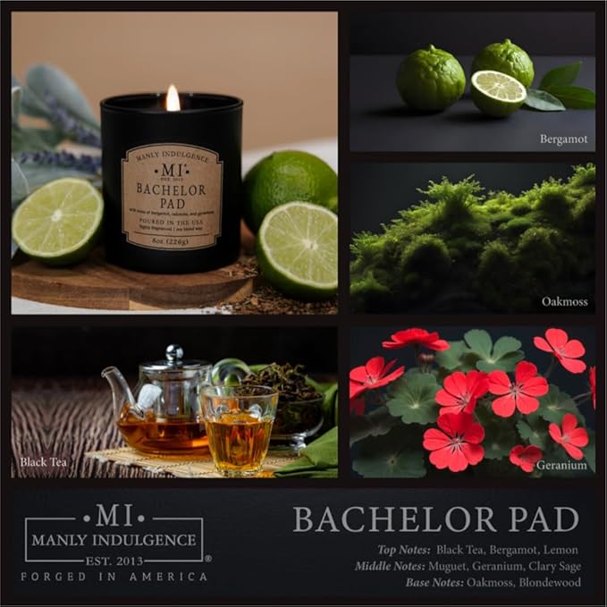 Manly Indulgence Bachelor Pad Scented Candles - Image 2