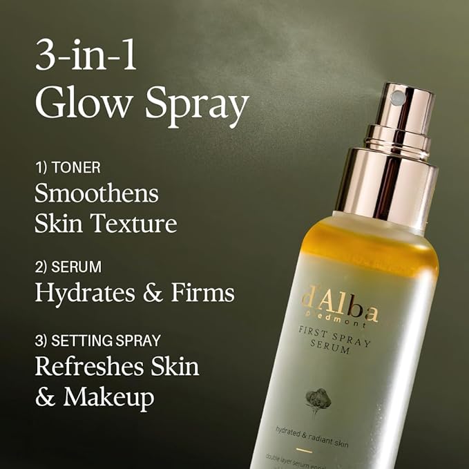 d'Alba Piedmont Italian White Truffle First Spray Serum, Vegan Skin Care - Image 5