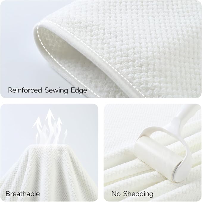 REDKISS Pack of 2 Jumbo Bath Sheets, 40 x 80 Inches Microfiber Bath Towels - Image 6