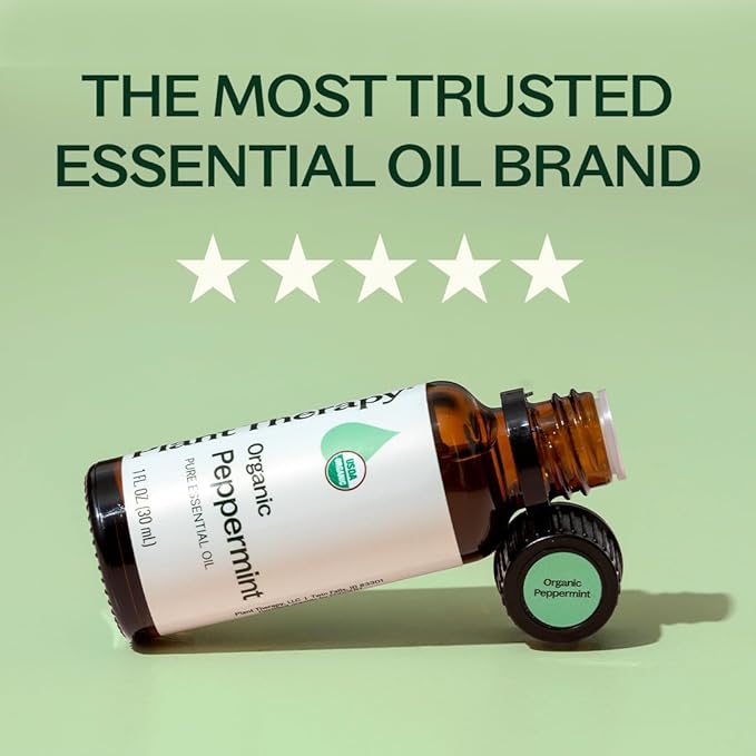 Plant Therapy Organic Peppermint Essential Oil 30 mL 100% Pure, USDA Certified - Image 3