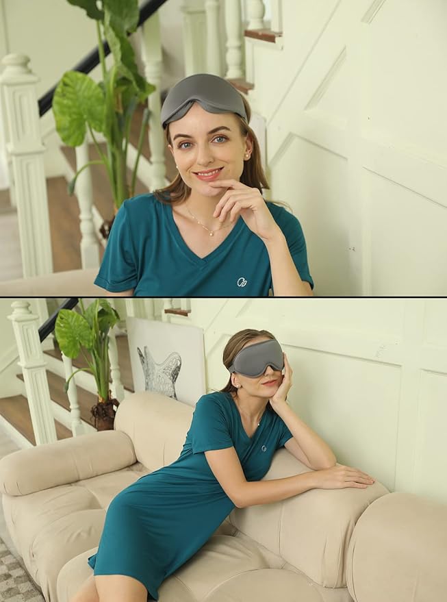 Sleep Mask, 3D Deep Contoured Eye Covers - Image 2