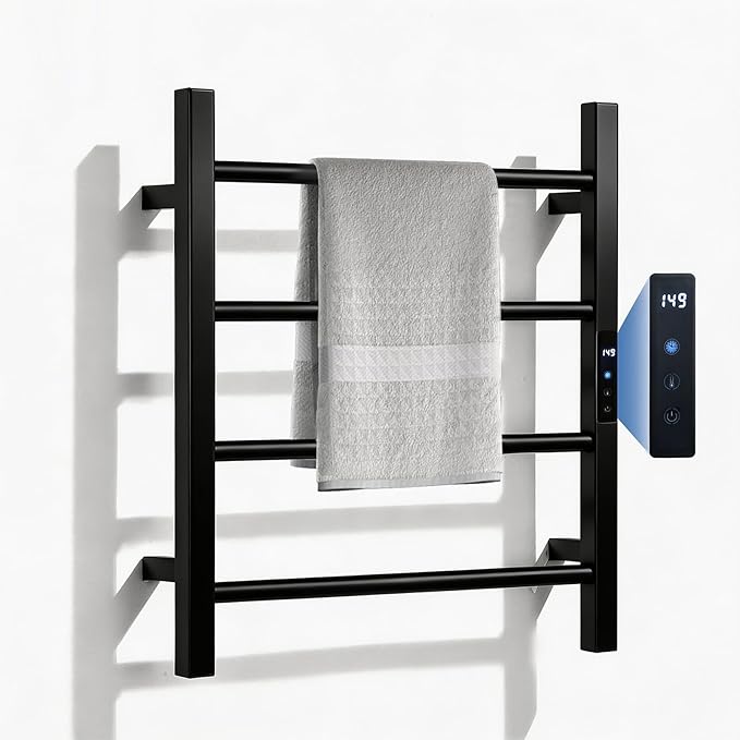 Heated Towel Racks for Bathroom, Hot Towel Warmer 4 Bars by KOOTTI