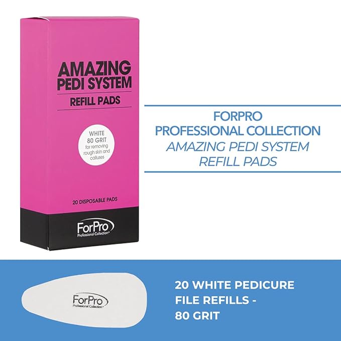 ForPro Professional Collection Amazing Pedi System Refill Strips, 80 Grit - Image 3