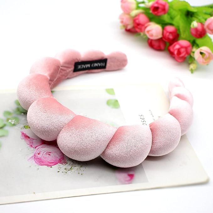 Headbands for Women, Cute Padded Fabric Hair Bands Wide Velvet Non Slip - Image 3