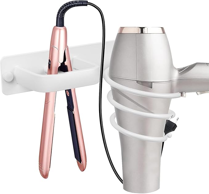 YUET Hair Dryer Holder Hairdryer Station Wall Mounted Shelf Bracket by YUETforlife
