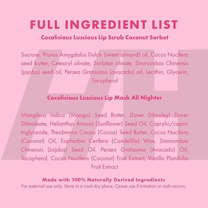 100% Natural Lip Scrub Vegan Conditioning Coconut Lip Exfoliator Gentle - Image 9