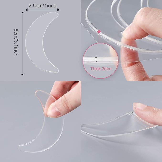 Syhood 12 Pieces Silicone Eye Wrinkle Pads Anti Aging Silicone Pads Reusable - Image 6