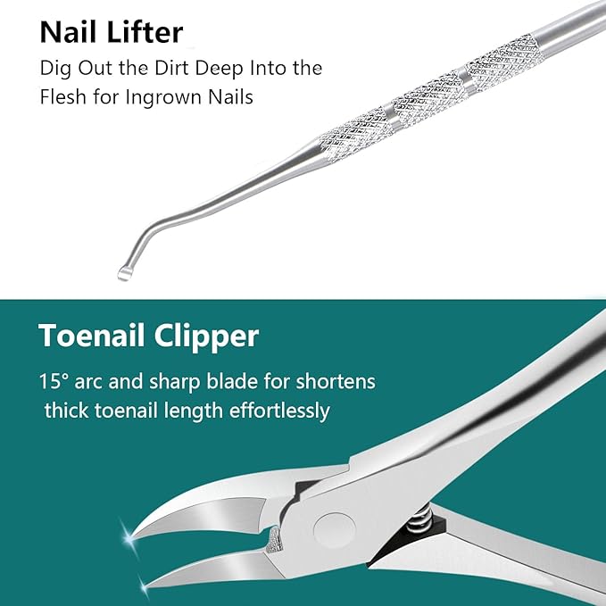 Ingrown Toenail Removal Kit, Pedicure Tools Kit Professional Knife Set - Image 4