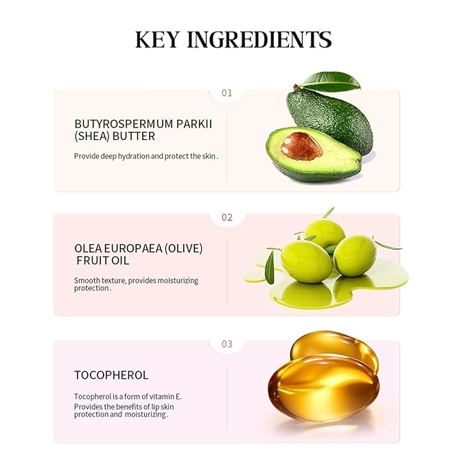 URQT Lip Butter Balm, Nourishing & Softening Lip Care - Image 4