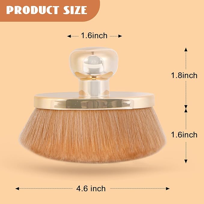 Extra Large Body Makeup Brush for Self Tanner – 115mm Wide Oval Kabuki Body - Image 3