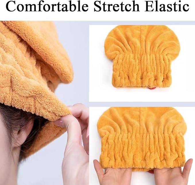 Microfiber Hair Towel Wrap for Women - Image 3