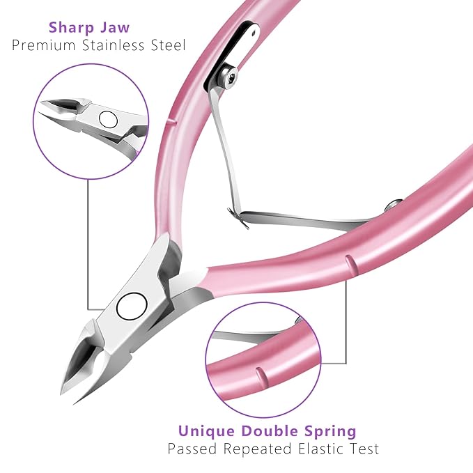 Cuticle Trimmer with Cuticle Pusher and Scissors, Cuticle Remover Professional - Image 6
