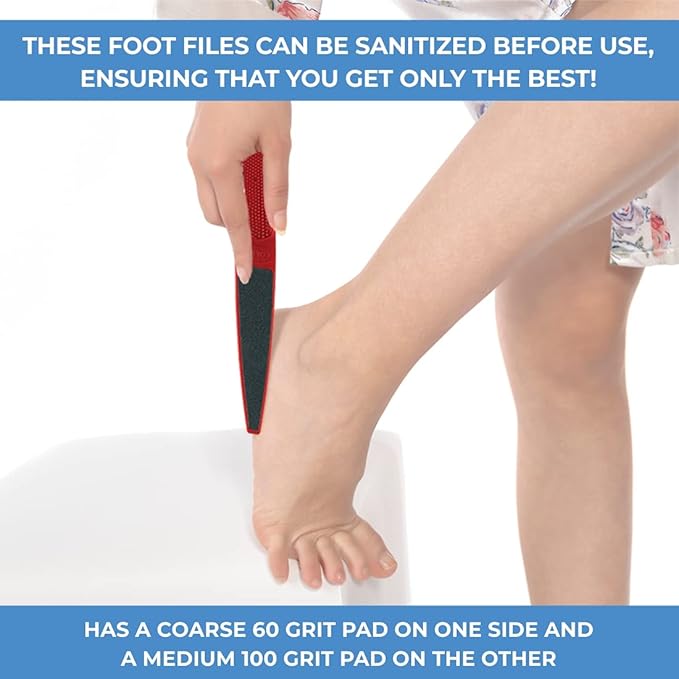 ForPro Professional Collection Red Panda Foot File, 60/100 Grit, Double-Sided - Image 7