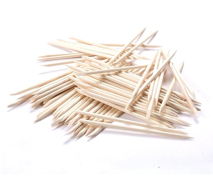 600Pcs Orange Wood Sticks for Nails, HOOMBOOM Double Sided Cuticle Pusher - Image 4