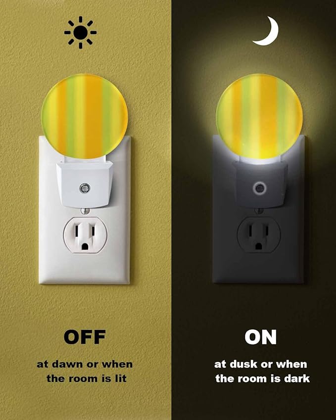 Night Lights Auto Sensor Green Yellow Orange Night Light Gradient Color Stripe - Image 6