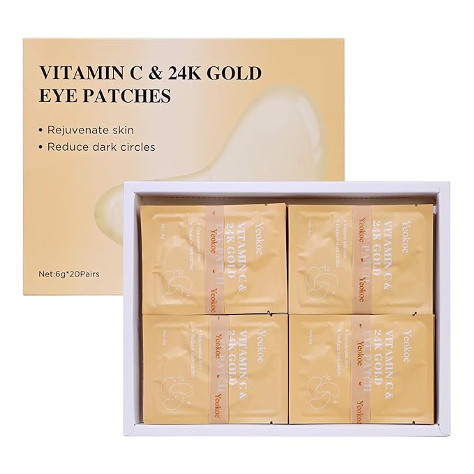 Yeokoe Under Eye Patches for Dark Circles, Puffy Eyes, 20 Pairs Face Masks - Image 7